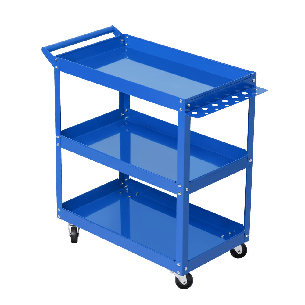 Marlook 3-Tier Tool Cart Trolley Workshop Garage Storage Organizer Blue