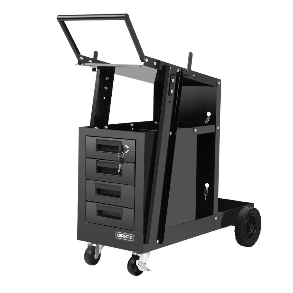 Marlook Welding Trolley Cart 4 Drawer MIG TIG ARC Welder Plasma Cutter