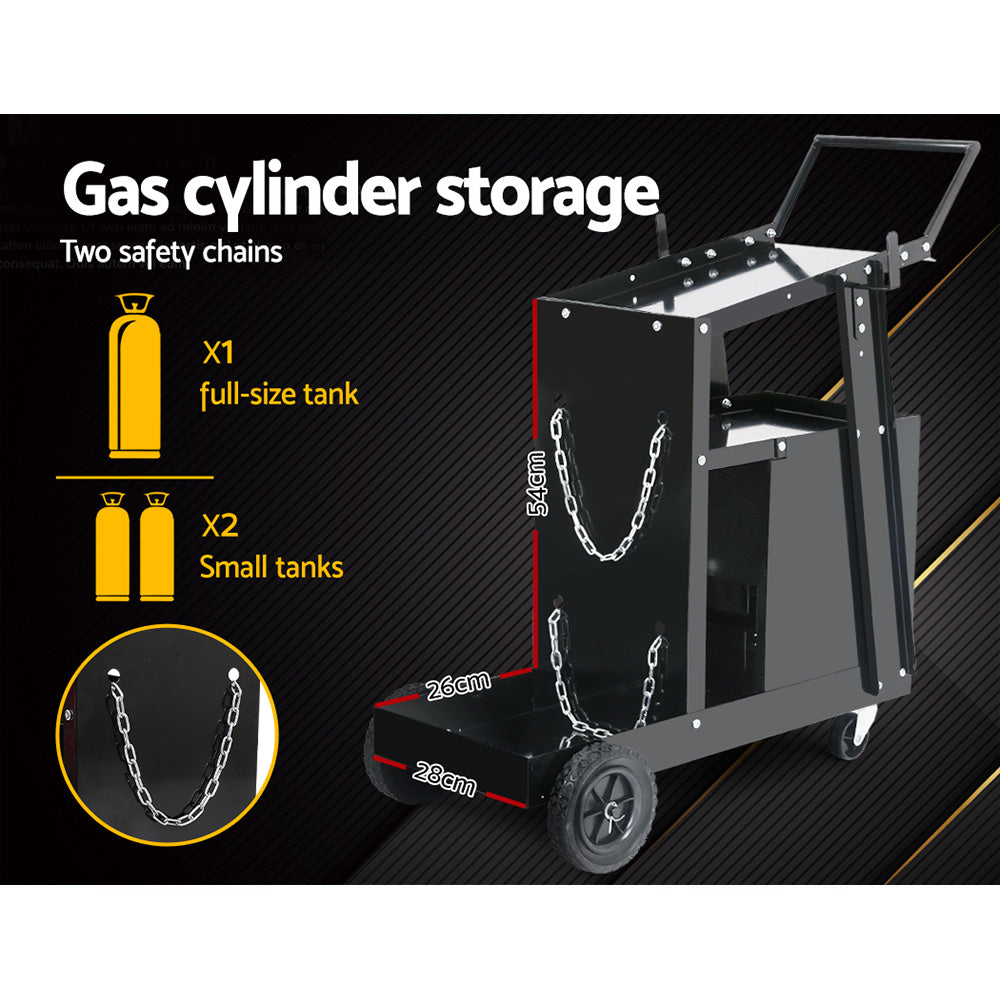 Marlook Welding Trolley Cart 4 Drawer MIG TIG ARC Welder Plasma Cutter