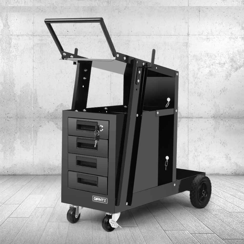 Marlook Welding Trolley Cart 4 Drawer MIG TIG ARC Welder Plasma Cutter