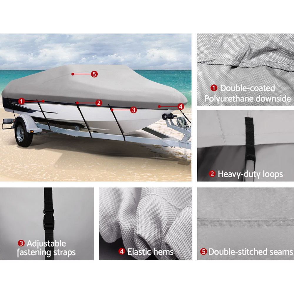 Marlook 14- 16ft Boat Cover Trailerable Marine Grade 600D