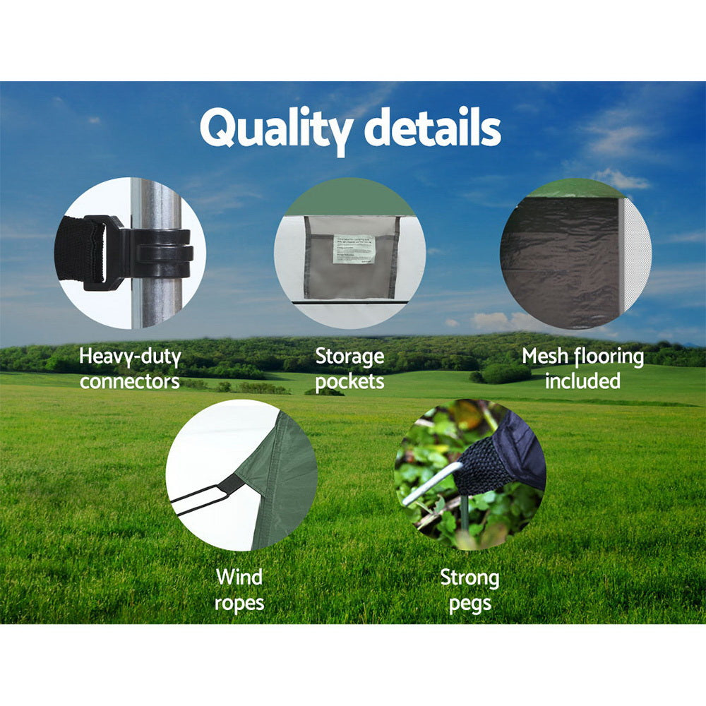 Marlook Double Camping Shower Toilet Tent Outdoor Portable Change Room
