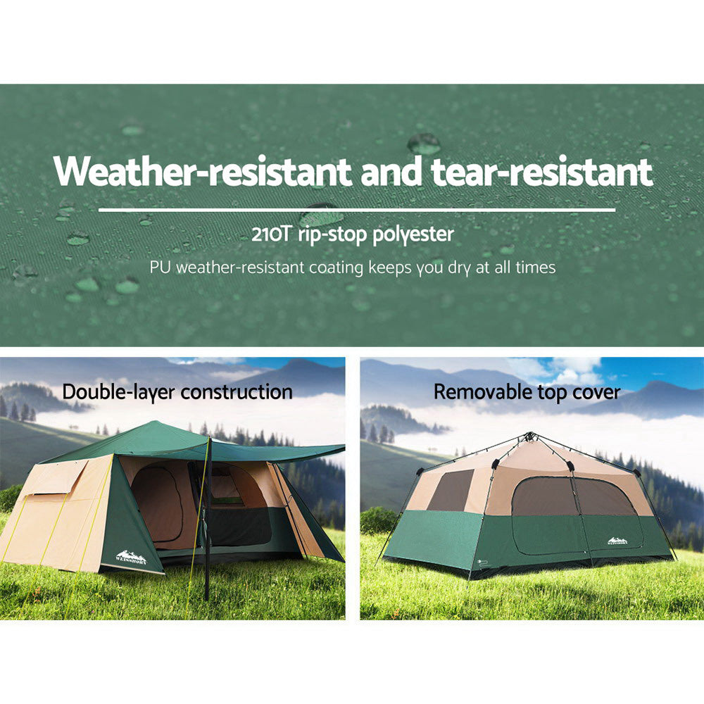 Marlook Instant Up Camping Tent 8 Person Pop up Tents Family Hiking Dome Camp