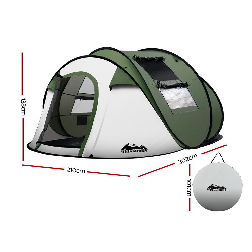 Marlook Instant Up Camping Tent 4-5 Person Pop up Tents Family Hiking Beach Dome