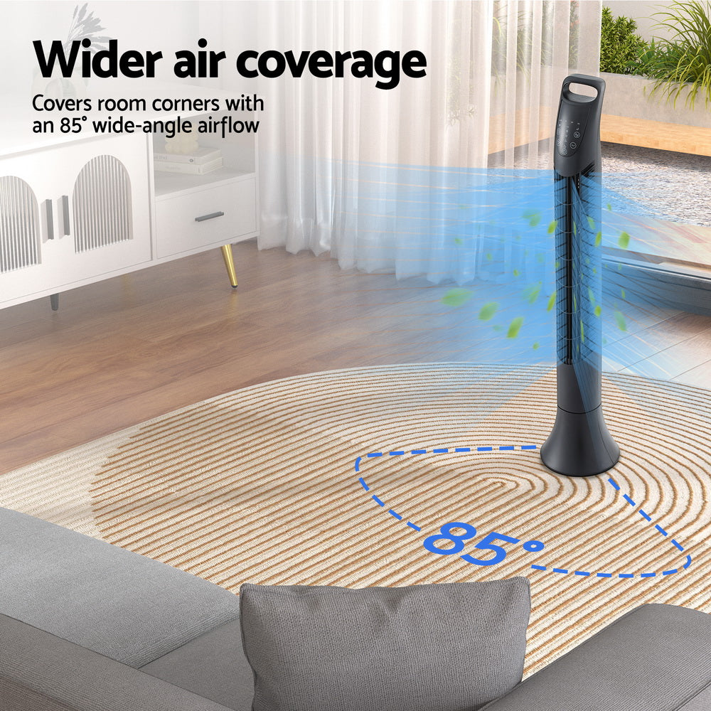 Marlook Tower Fan Oscillating 3 Speeds with Remote 91cm