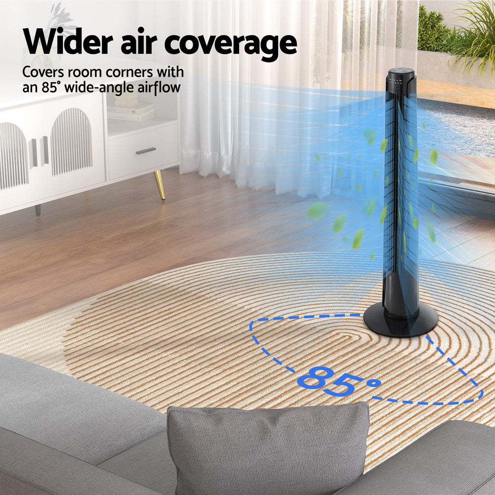 Marlook Tower Fan Oscillating 3 Speeds with Remote 93cm