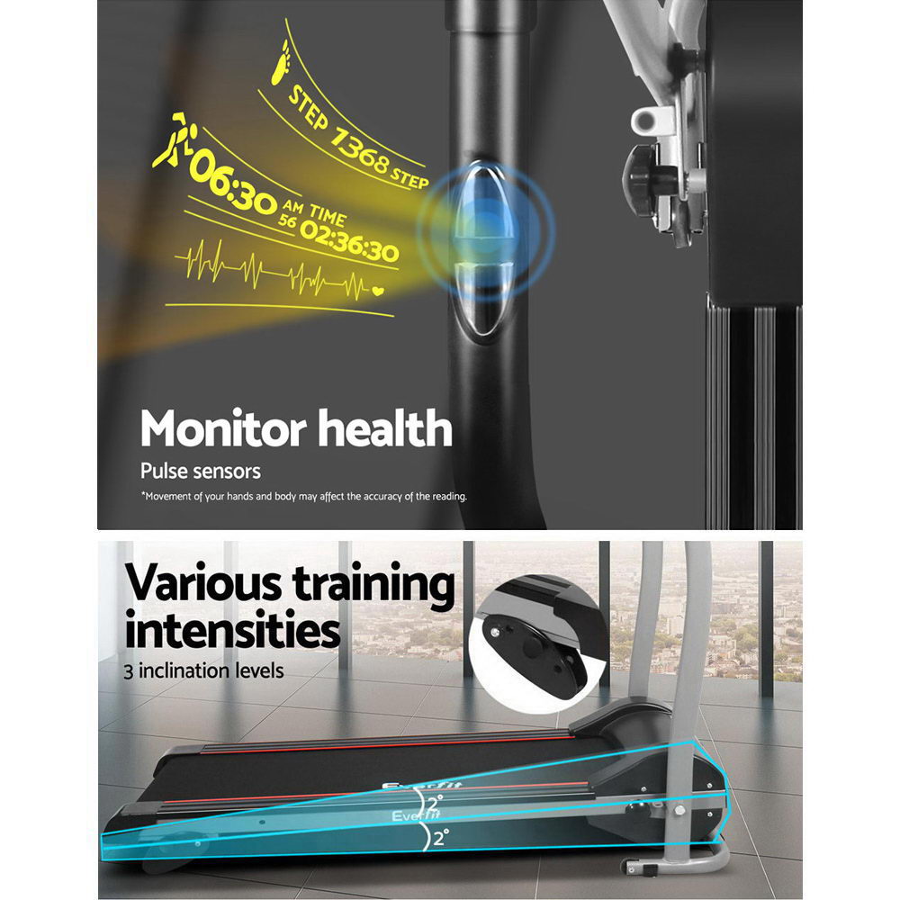 Marlook Treadmill Electric Home Gym Fitness Exercise Machine Foldable 360mm