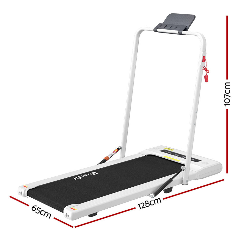 Marlook Treadmill Electric Walking Pad Under Desk Home Gym Fitness 400mm White