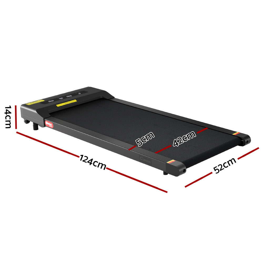 Marlook Treadmill Electric Walking Pad Under Desk Home Gym Fitness 400mm Black