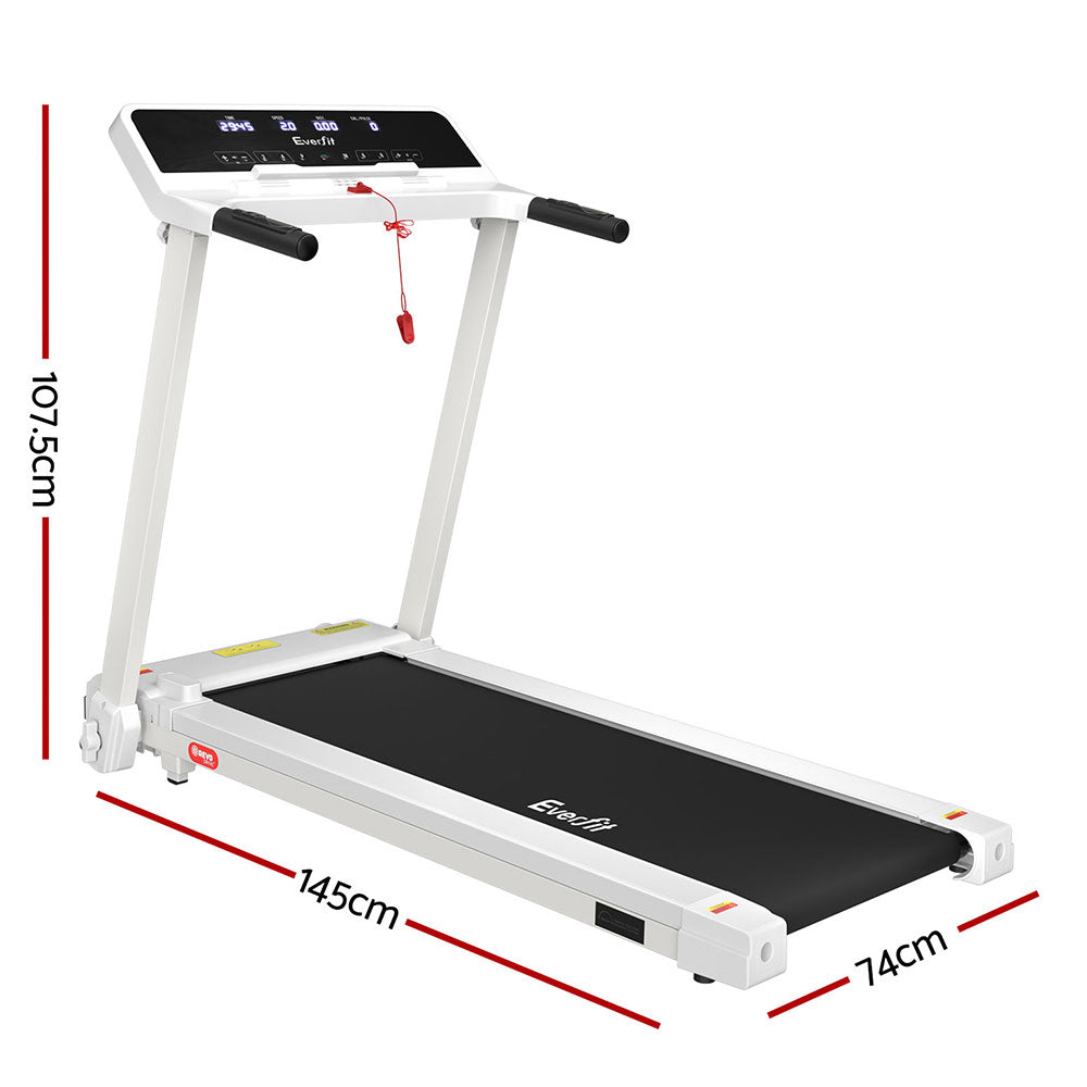 Marlook Treadmill Electric Home Gym Fitness Exercise Knob Foldable 420mm White