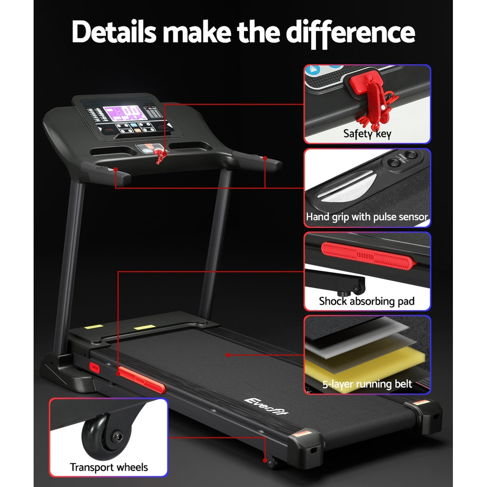 Marlook Treadmill Electric Auto Incline Home Gym Fitness Exercise Machine 520mm