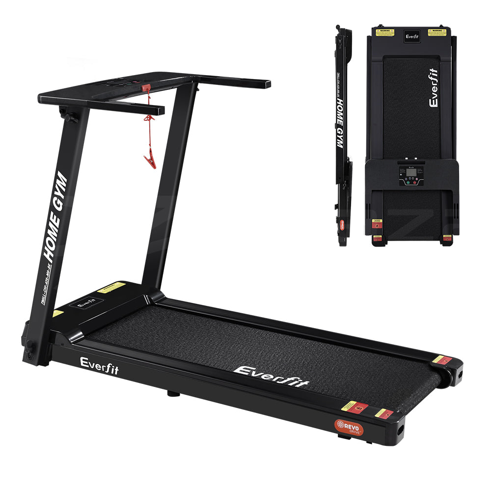 Marlook Treadmill Electric Home Gym Fitness Exercise Fully Foldable 420mm Black