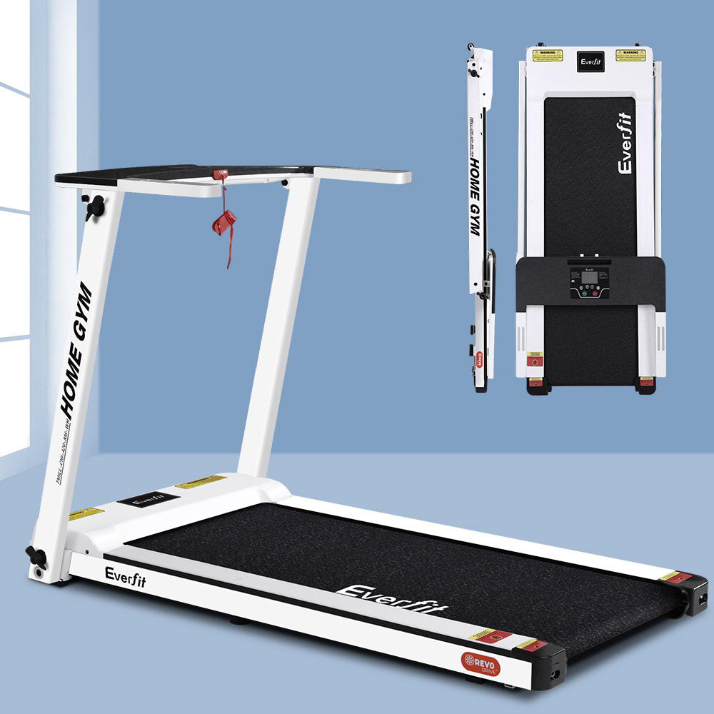 Marlook Treadmill Electric Home Gym Fitness Exercise Fully Foldable 420mm White