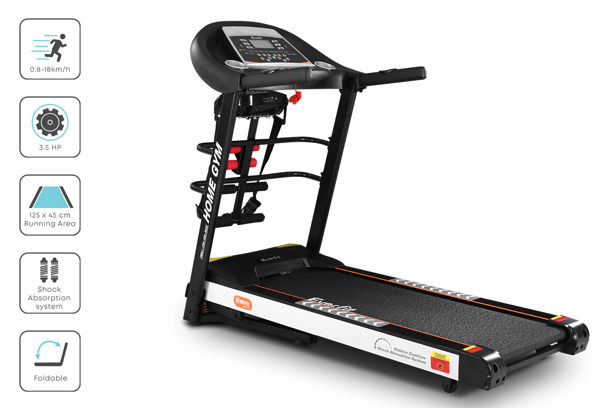 Marlook Treadmill Electric Home Gym Fitness Exercise Machine w/ Massager 450mm