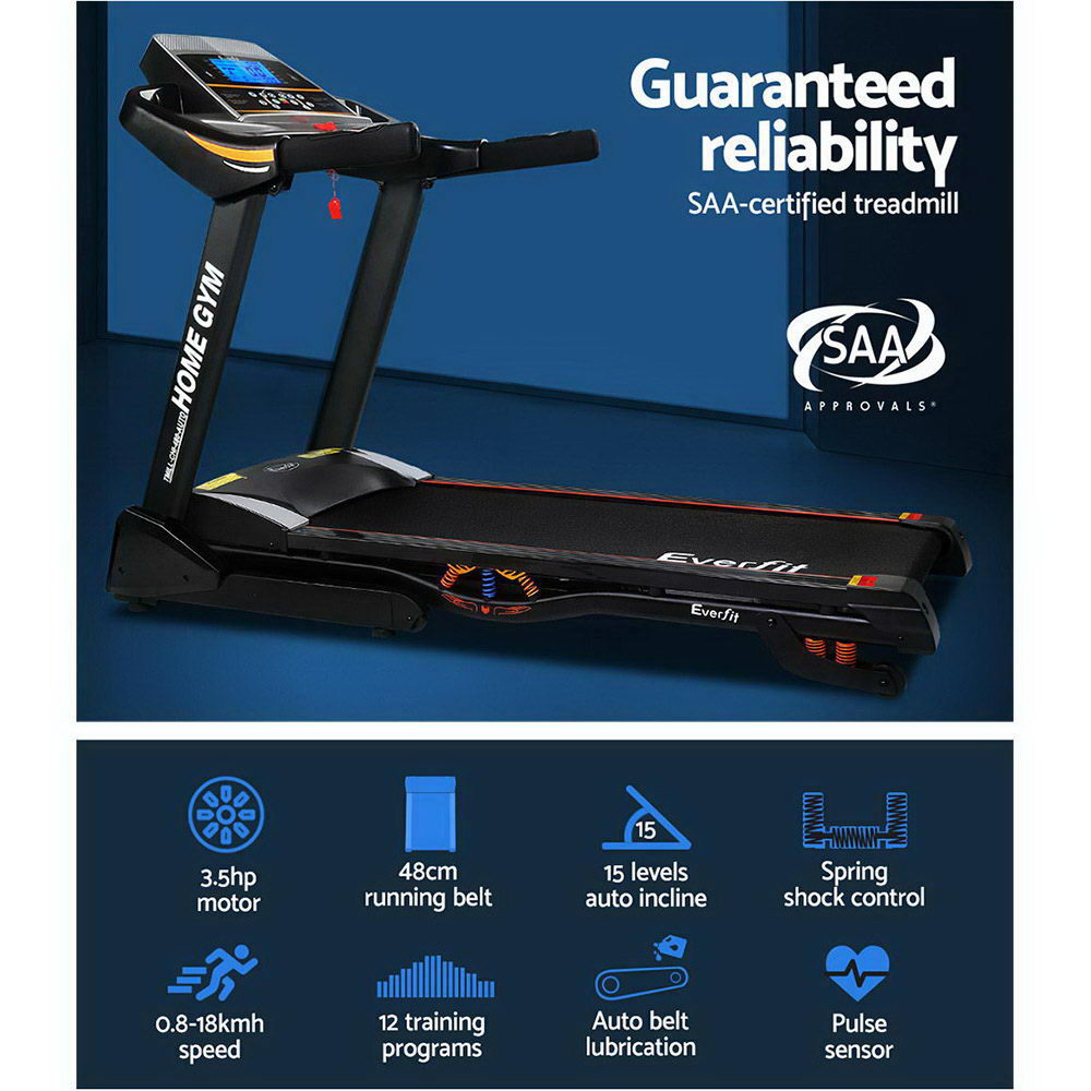 Marlook Treadmill Electric Auto Incline Home Gym Fitness Exercise Machine 480mm