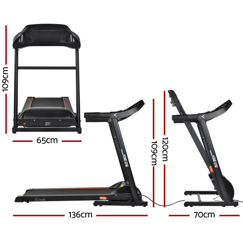 Marlook Treadmill Electric Home Gym Fitness Exercise Machine Foldable 400mm