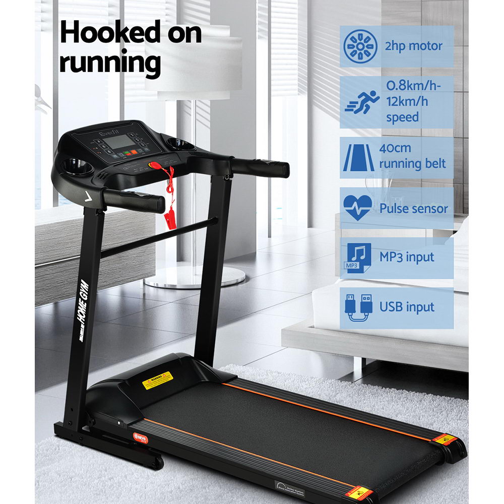 Marlook Treadmill Electric Home Gym Fitness Exercise Machine Foldable 400mm
