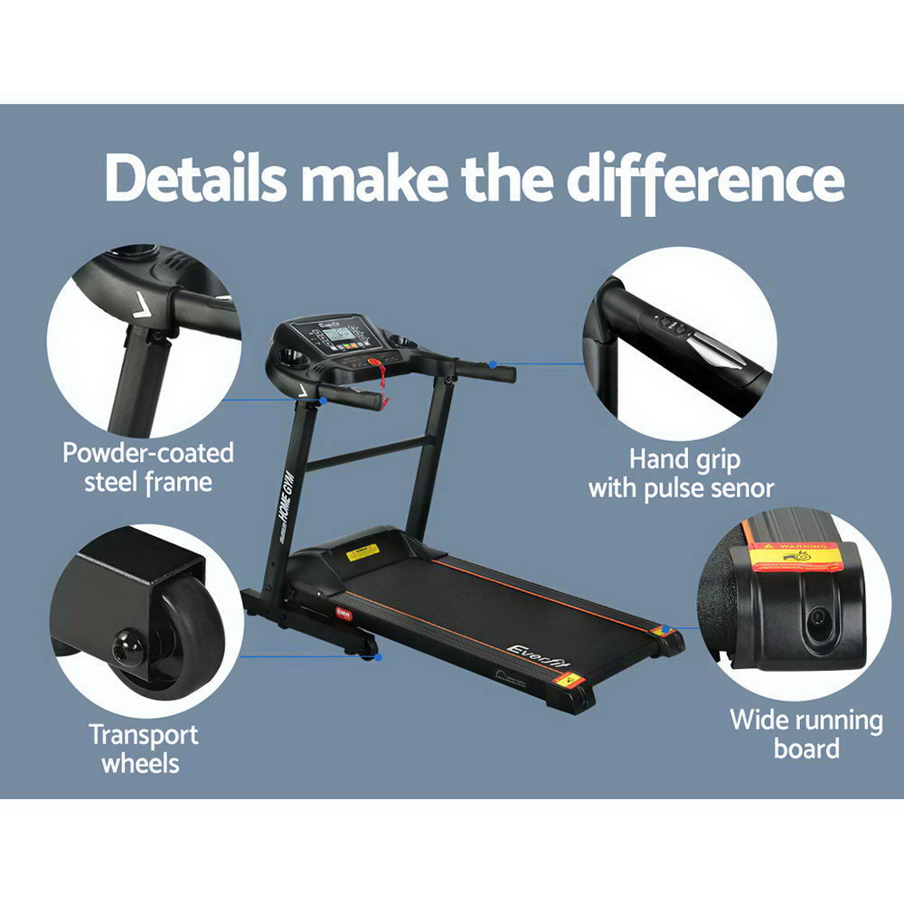 Marlook Treadmill Electric Home Gym Fitness Exercise Machine Foldable 400mm