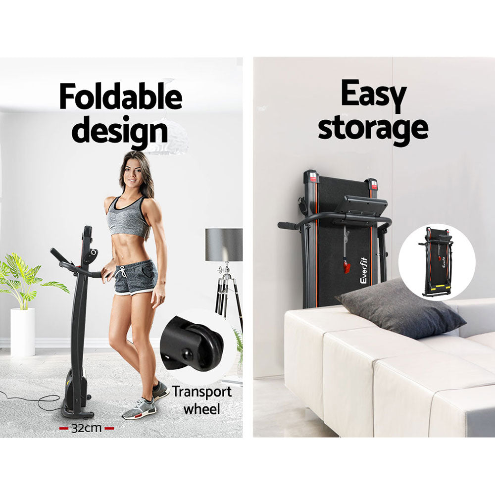 Marlook Treadmill Electric Home Gym Fitness Exercise Machine Foldable 370mm