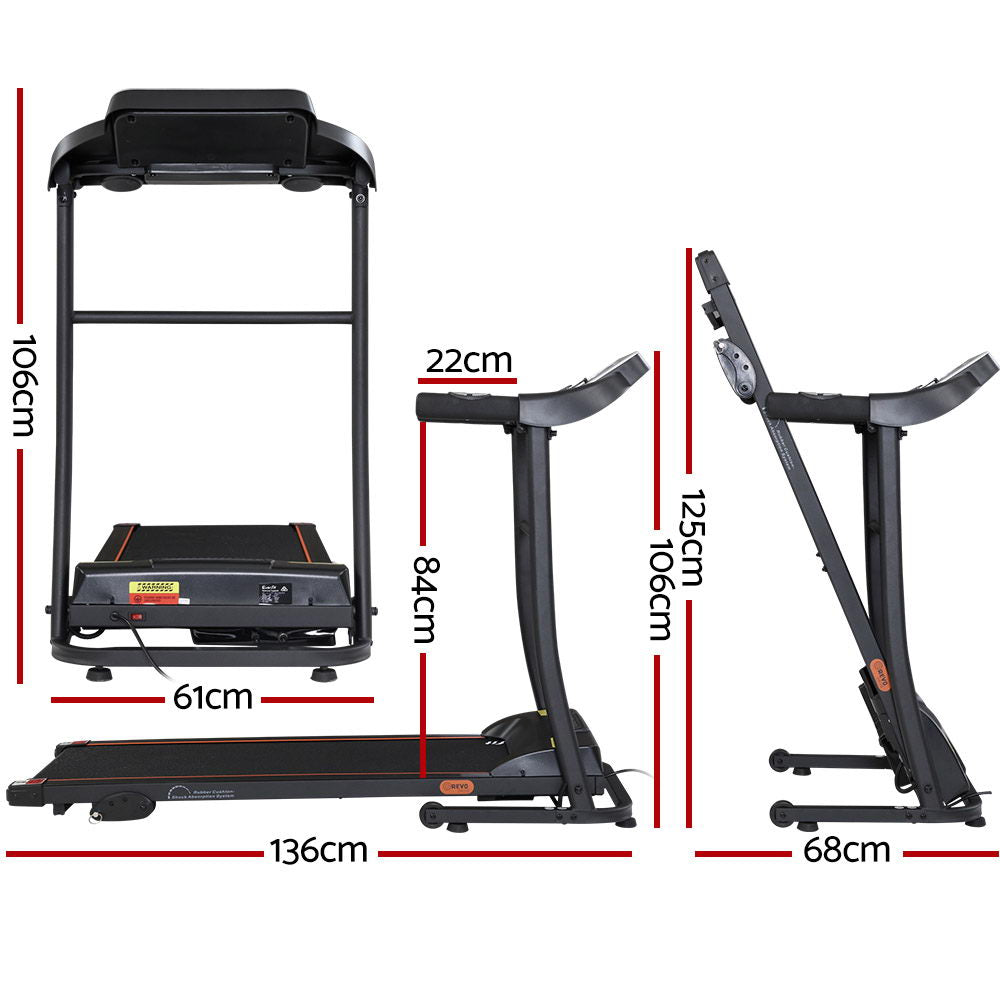 Marlook Treadmill Electric Home Gym Fitness Exercise Machine Incline 400mm