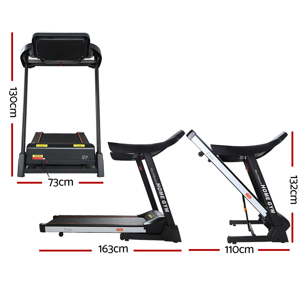 Marlook Treadmill Electric Auto Level Incline Home Gym Fitness Exercise 450mm