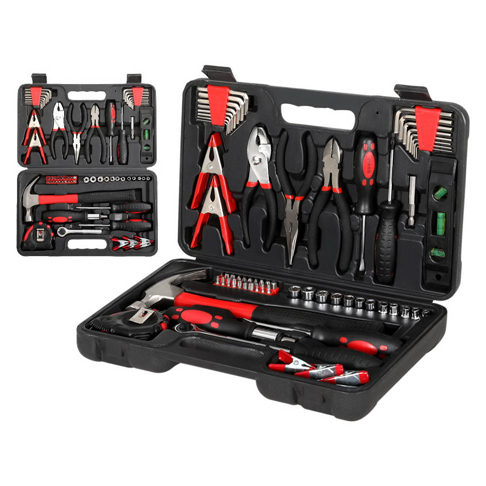 Marlook 70pcs Tool Kit Set Box Household Toolbox Repair Hard Case Black
