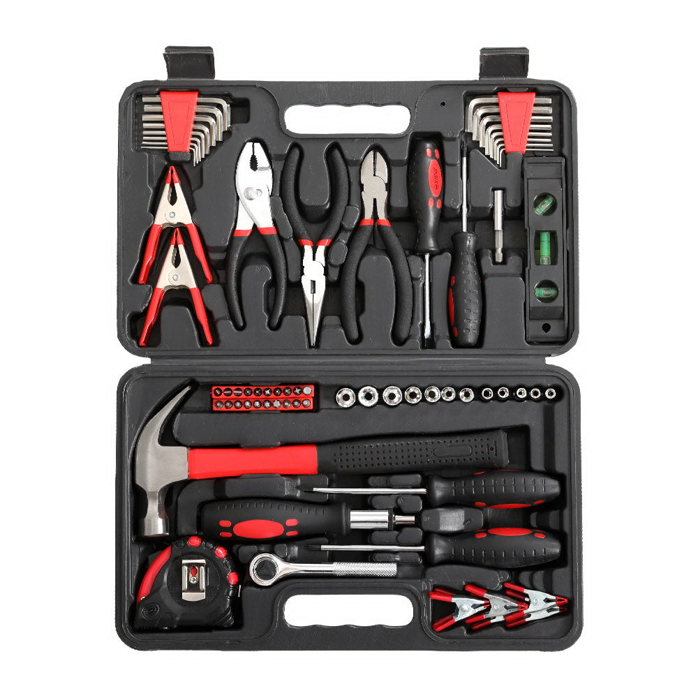Marlook 70pcs Tool Kit Set Box Household Toolbox Repair Hard Case Black