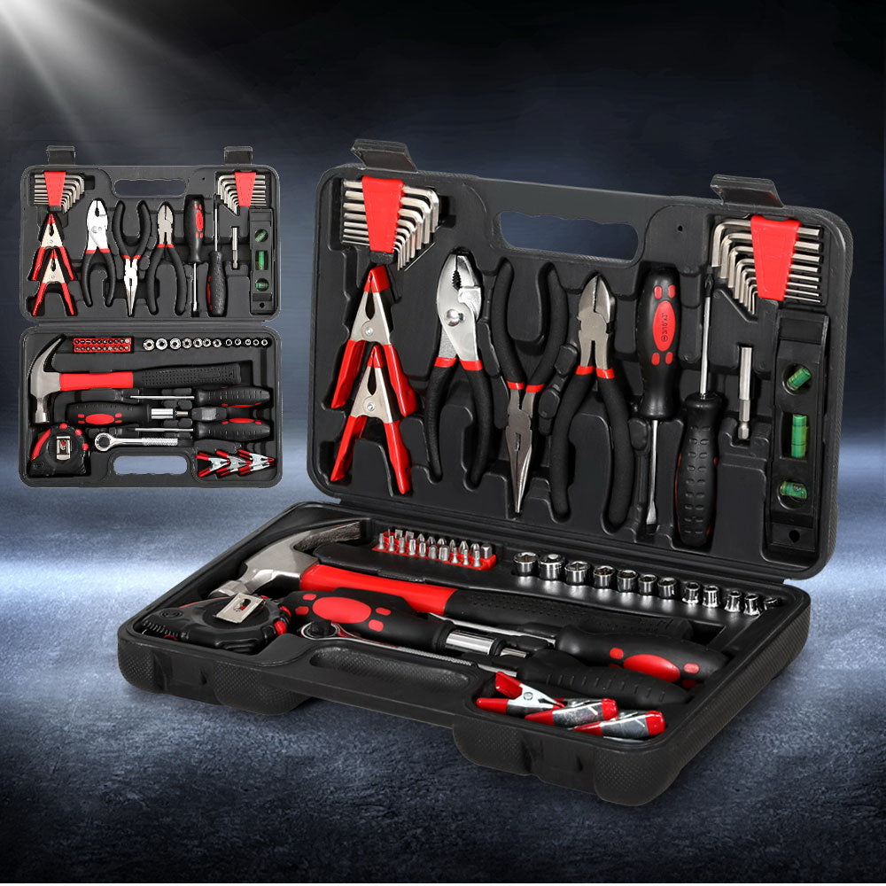 Marlook 70pcs Tool Kit Set Box Household Toolbox Repair Hard Case Black