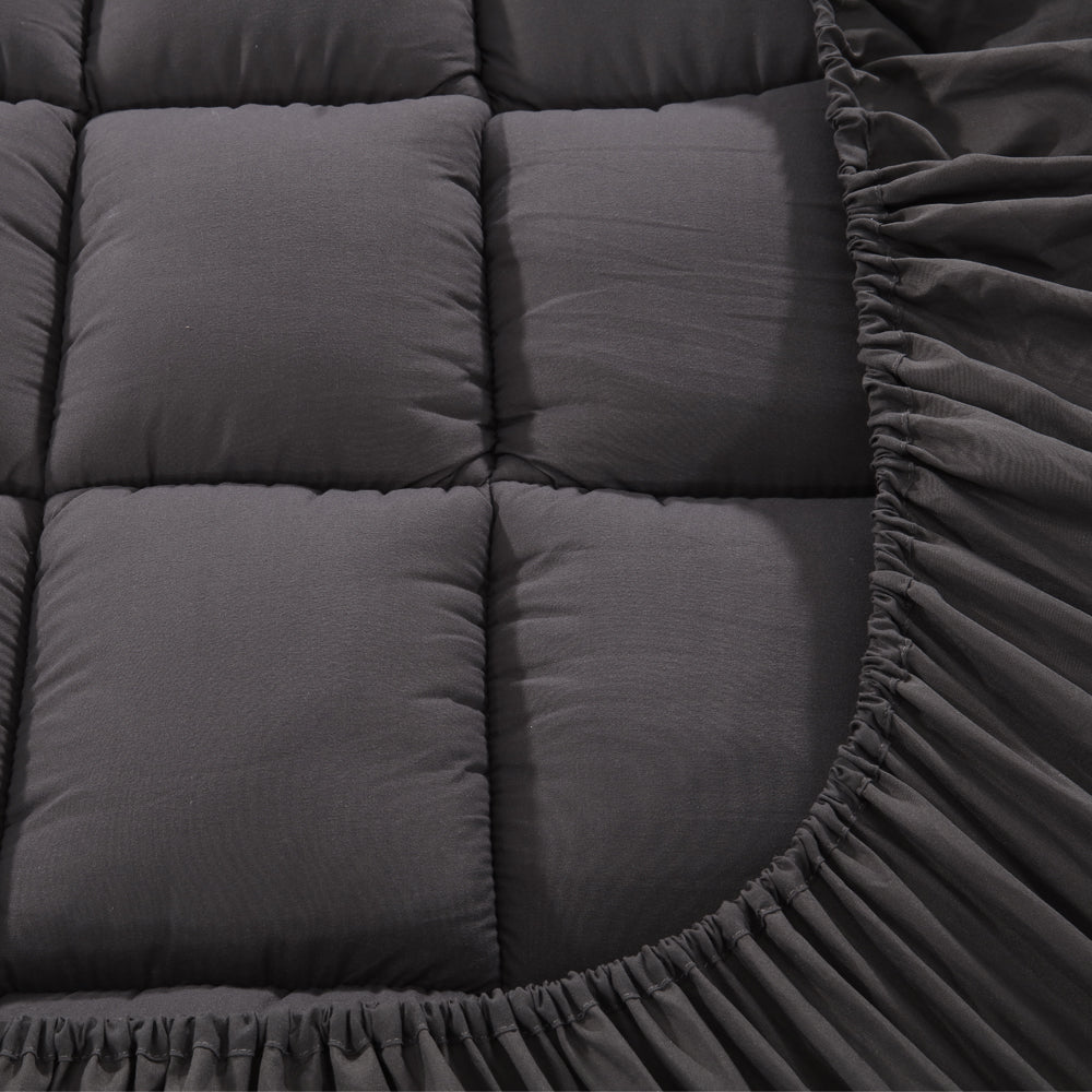 Marlook Bedding Mattress Topper Pillowtop Bamboo Charcoal Queen
