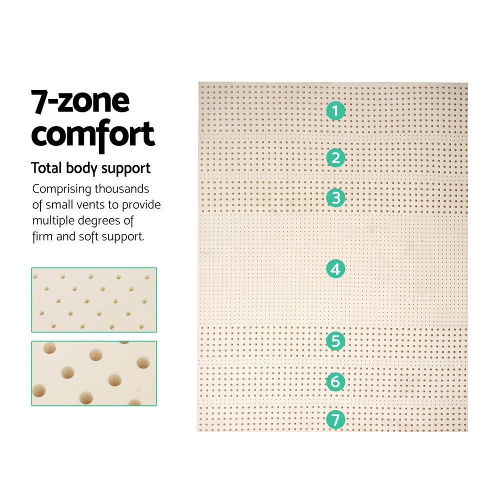 Marlook Bedding Latex Mattress Topper 5cm Queen