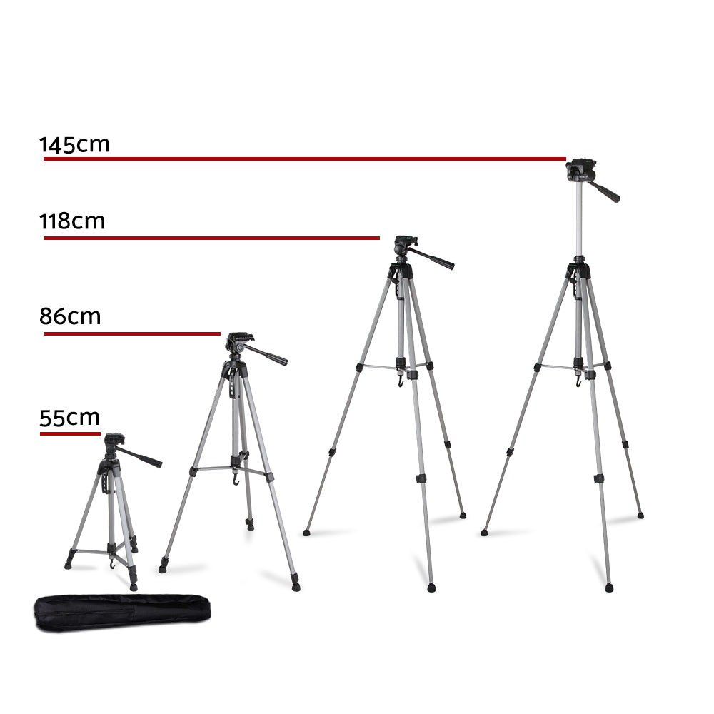 Marlook Professional Camera Tripod Stand Mount DSLR Travel Adjustable 55-145cm