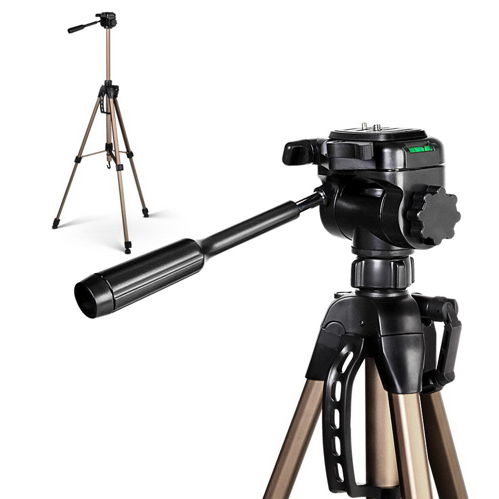 Marlook Professional Camera Tripod Stand Mount DSLR Travel Adjustable 62-160cm Gold