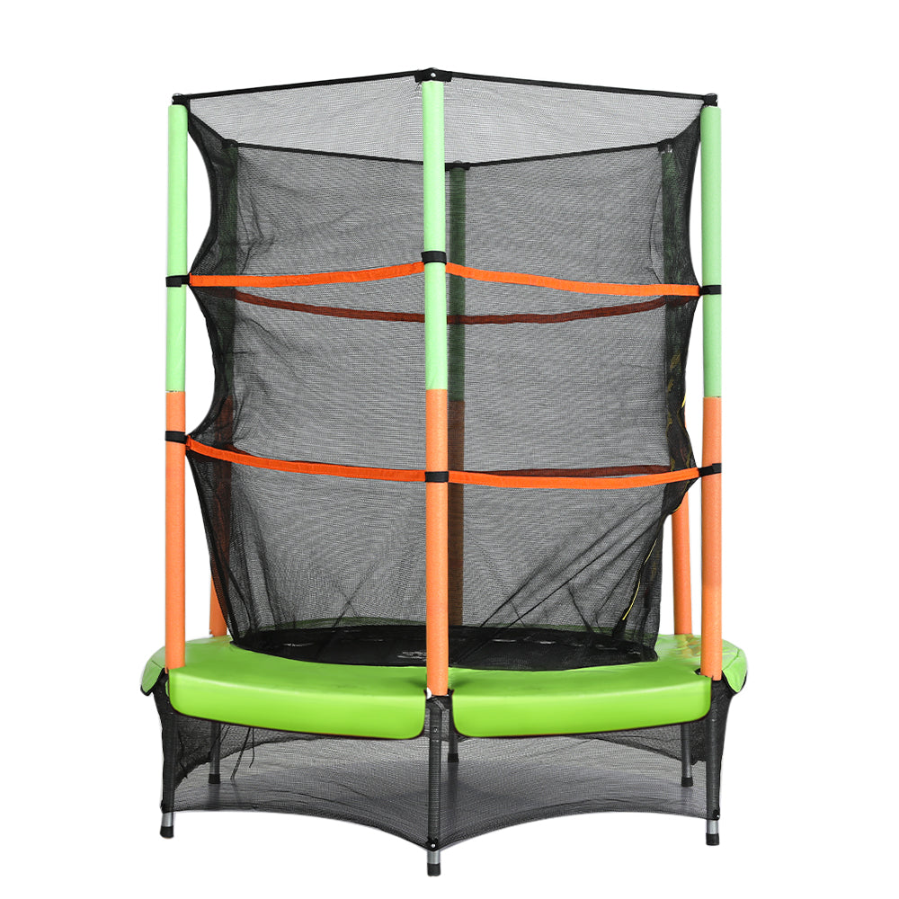 Marlook 4.5FT Trampoline for Kids w/ Enclosure Safety Net Rebounder Gift Green