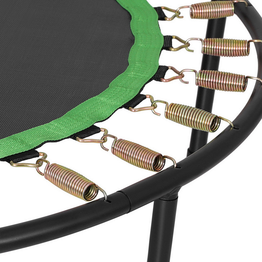 Marlook 48inch Round Fitness Trampoline Rebounder Adjustable Handrail Green