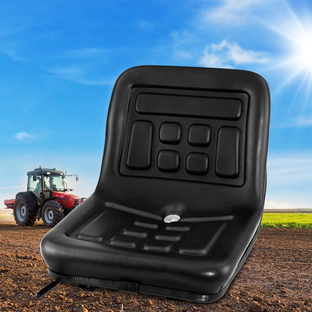 Marlook Tractor Seat Forklift Excavator Universal Suspension Truck Chair PU Leather