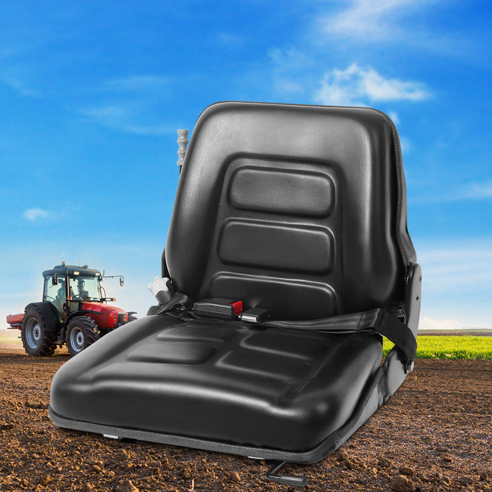 Marlook Tractor Seat Forklift Excavator Universal Backrest Truck PU Chair