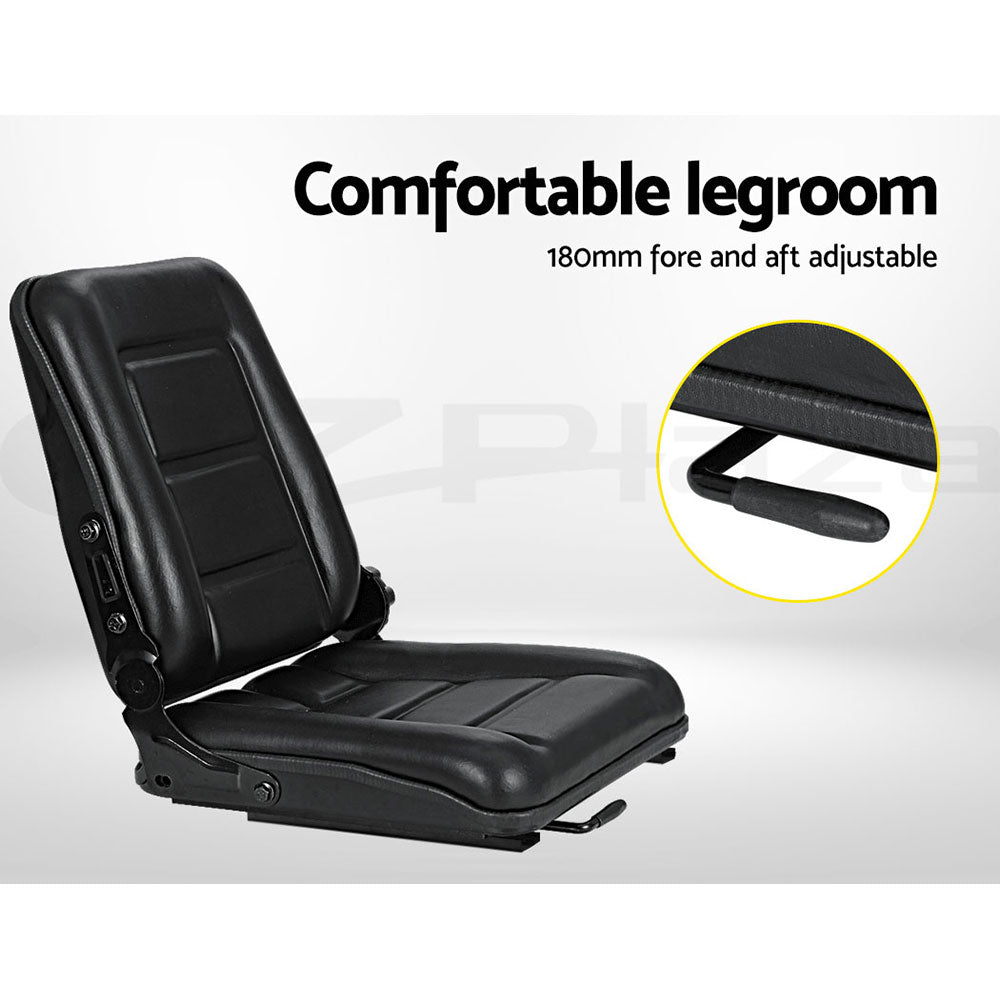 Marlook Tractor Seat Forklift Excavator Truck Backrest Chair Adjustable Universal