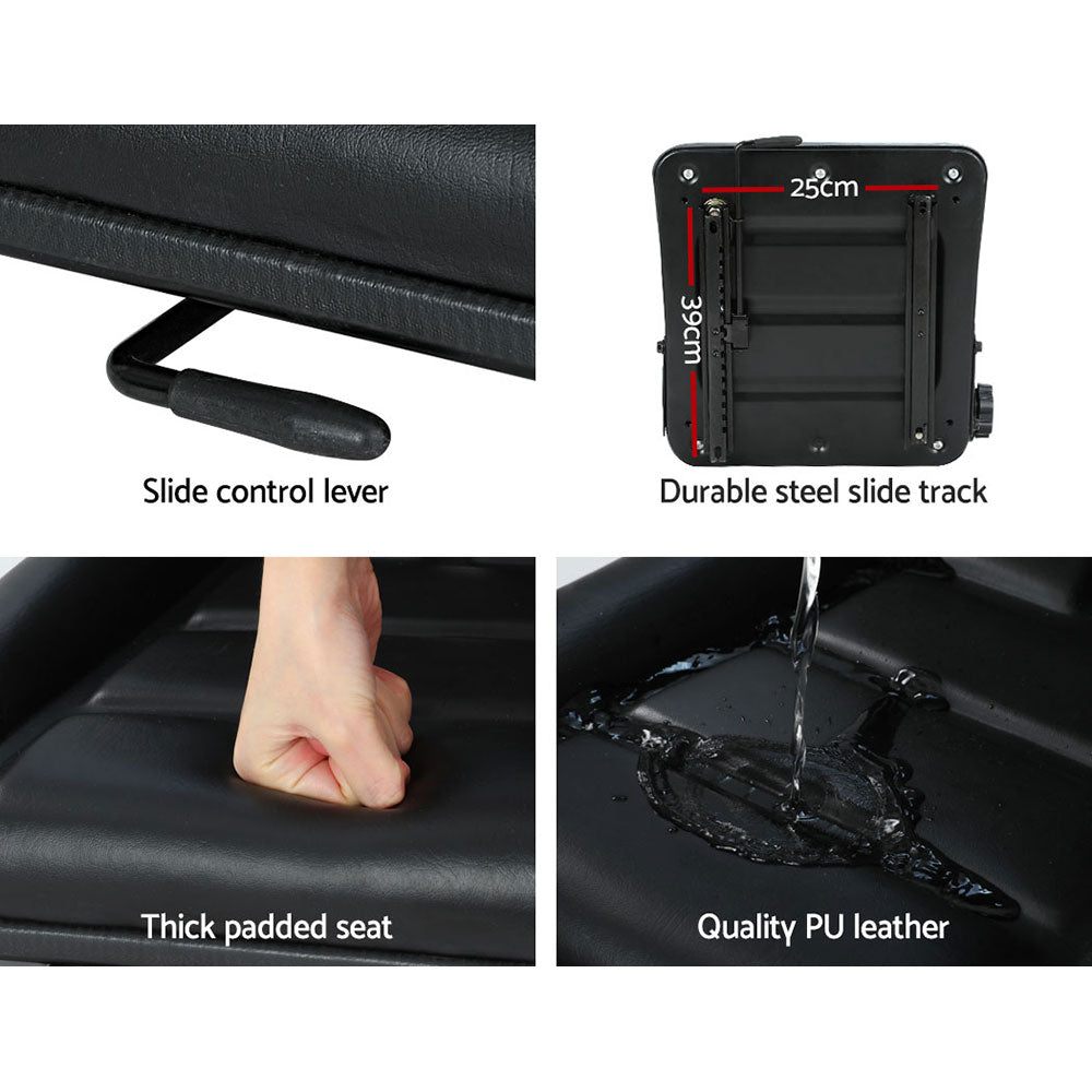Marlook Tractor Seat Forklift Excavator Truck Backrest Chair Adjustable Universal