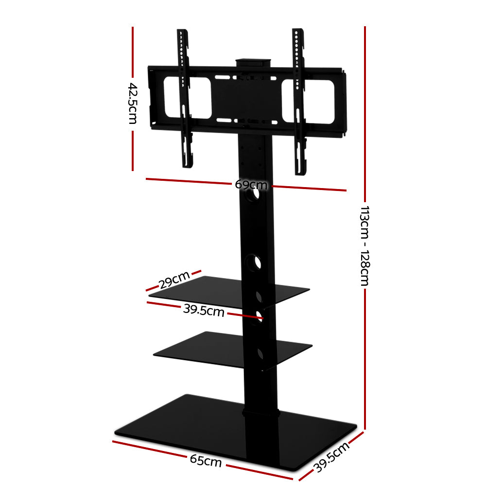 Marlook TV Stand Mount Bracket for 32"-70" LED LCD 3 Tiers Storage Floor Shelf