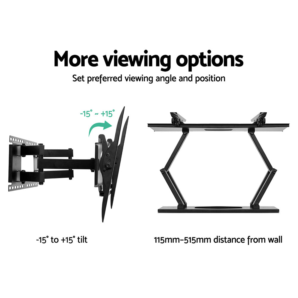Marlook TV Wall Mount Bracket for 32"-80" LED LCD Full Motion Dual Strong Arms