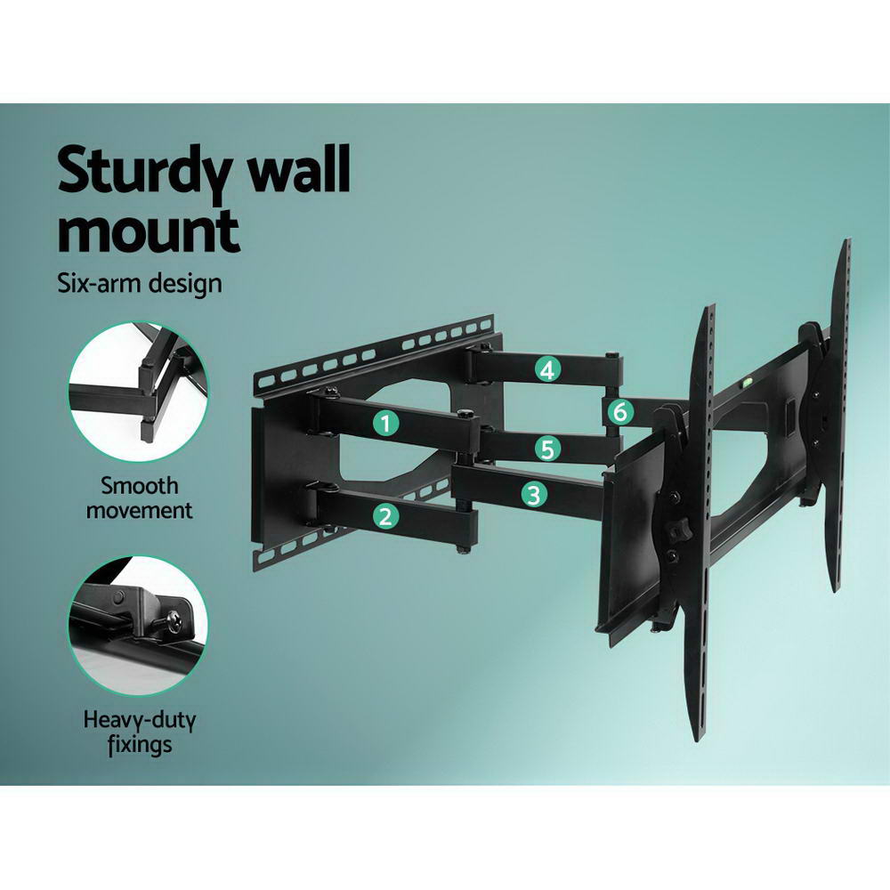 Marlook TV Wall Mount Bracket for 32"-80" LED LCD Full Motion Dual Strong Arms