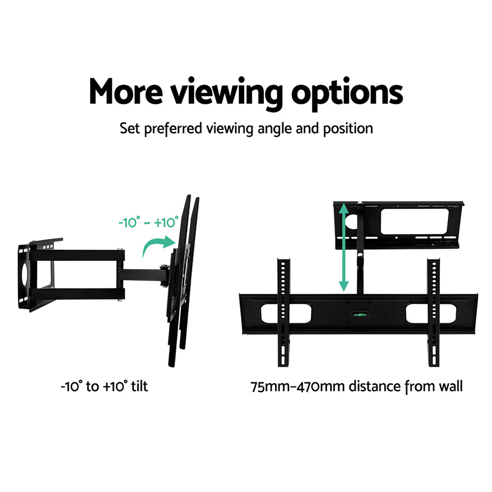 Marlook TV Wall Mount Bracket for 32"-70" LED LCD TVs Full Motion Strong Arms