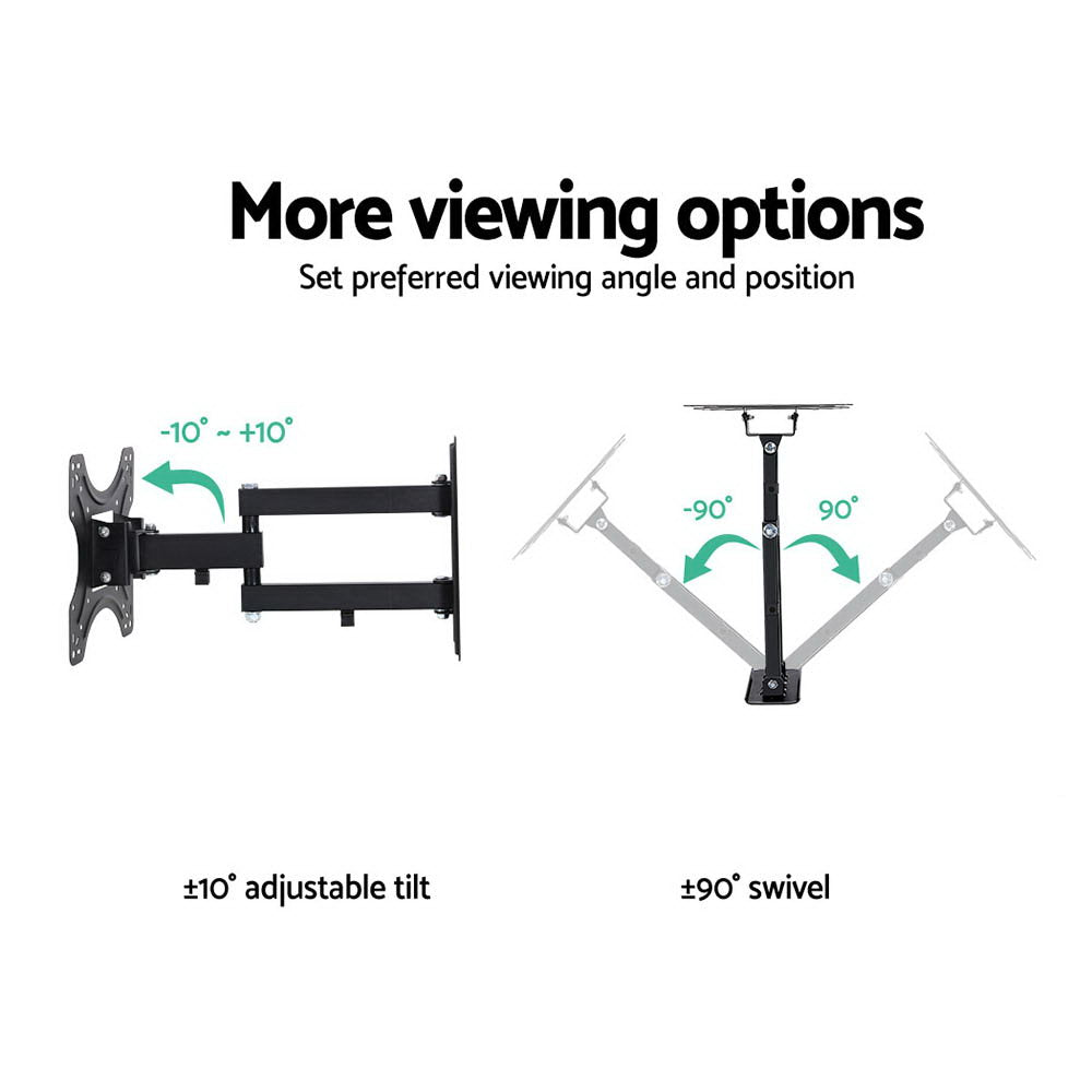 Marlook TV Wall Mount Bracket for 17"-42" LED LCD TVs Full Motion Strong Arms
