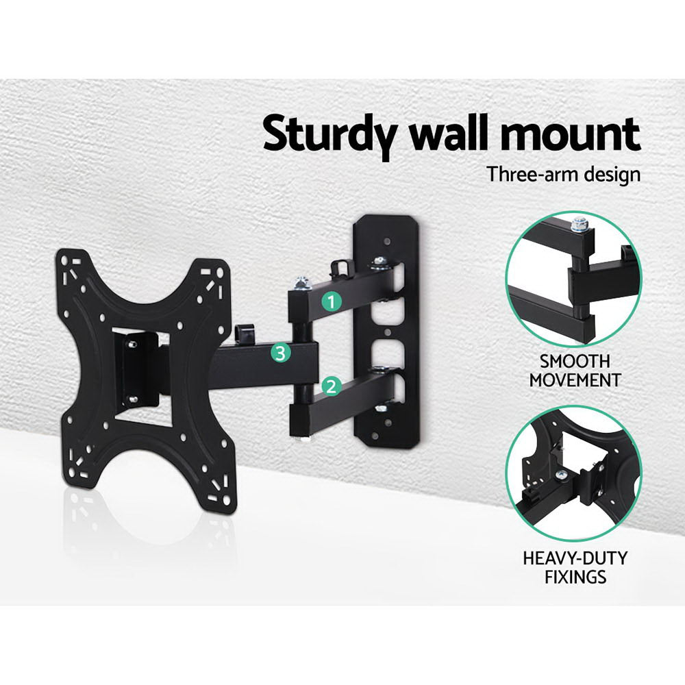 Marlook TV Wall Mount Bracket for 17"-42" LED LCD TVs Full Motion Strong Arms