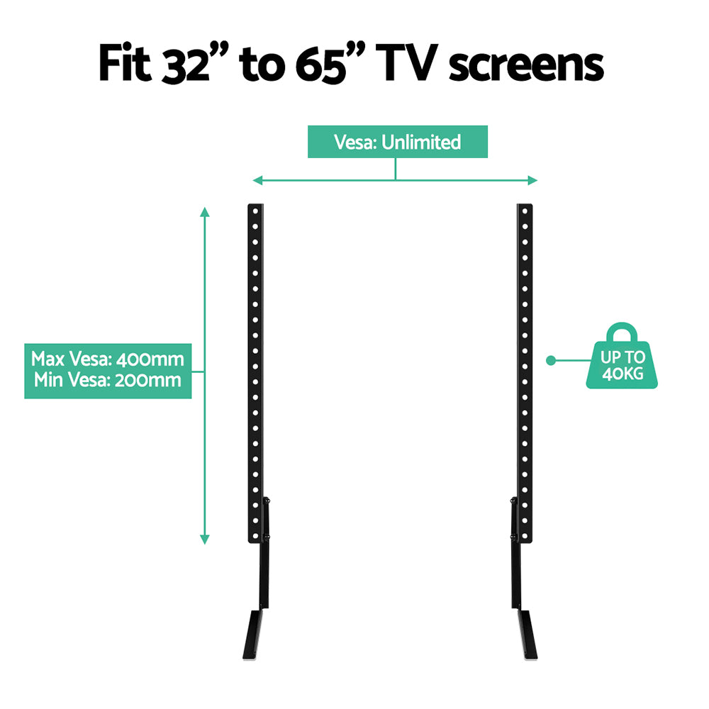 Marlook TV Stand Mount Bracket for 32"-65" Universal Pedestal Tabletop Desktop