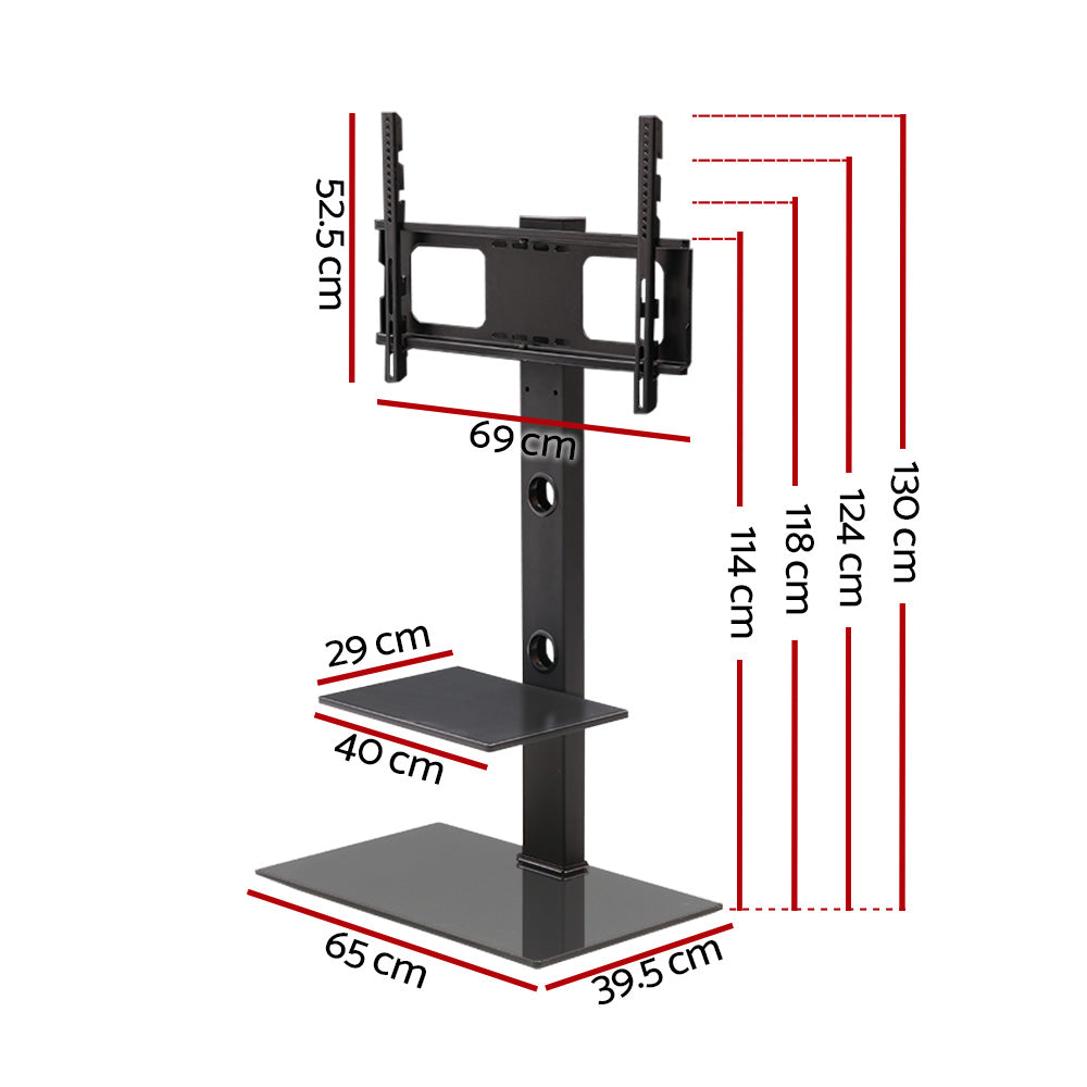 Marlook TV Stand Mount Bracket for 32"-70" LED LCD 2 Tiers Storage Floor Shelf