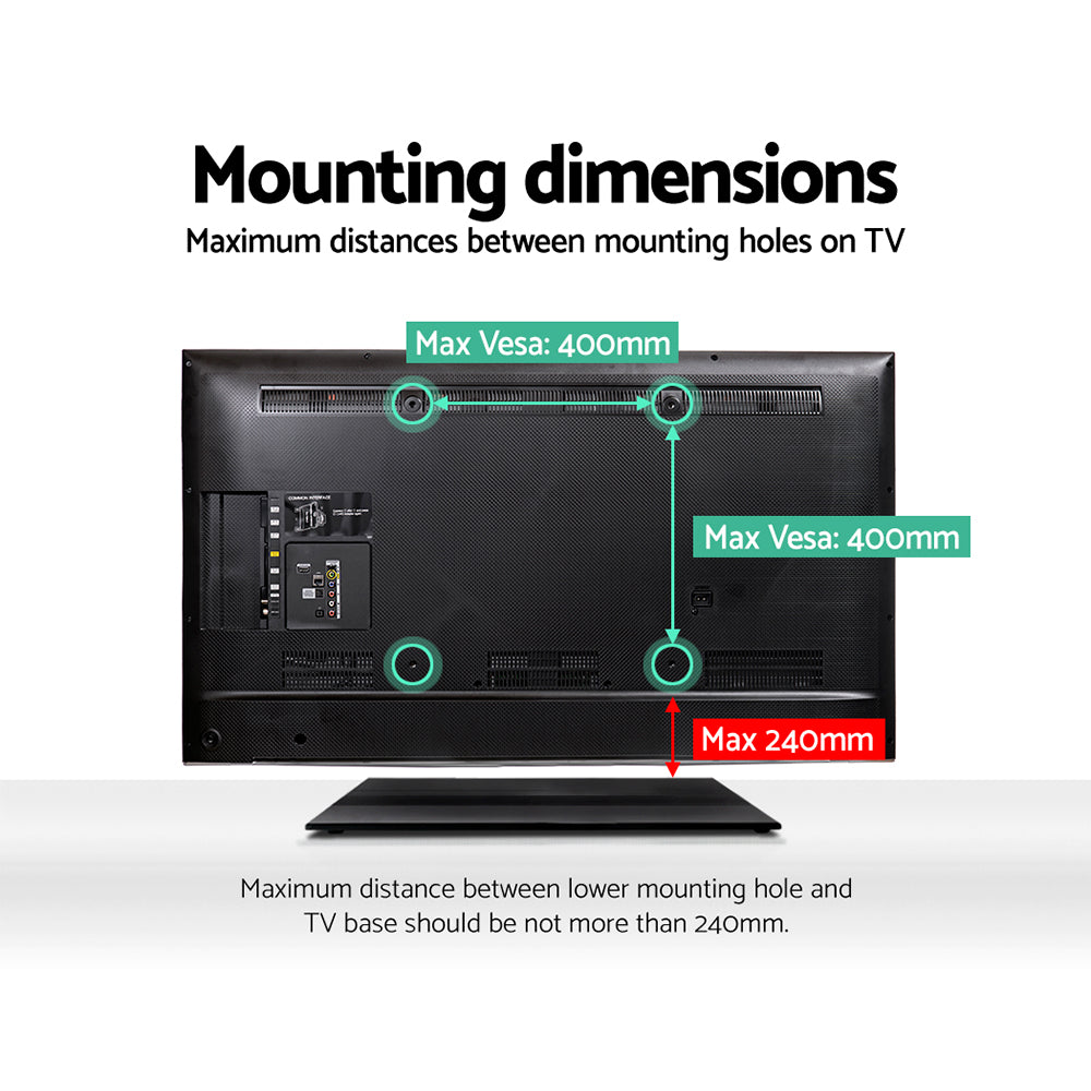 Marlook TV Stand Mount Bracket for 32"-55" LED LCD Swivel Tabletop Desktop Plasma