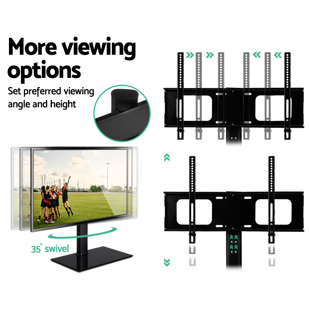 Marlook TV Stand Mount Bracket for 32"-70" LED LCD Swivel Tabletop Desktop Plasma