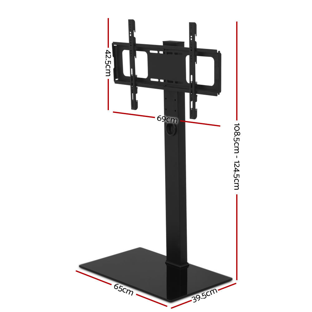Marlook TV Stand Mount Bracket for 32"-70" LED LCD Glass Storage Floor Shelf