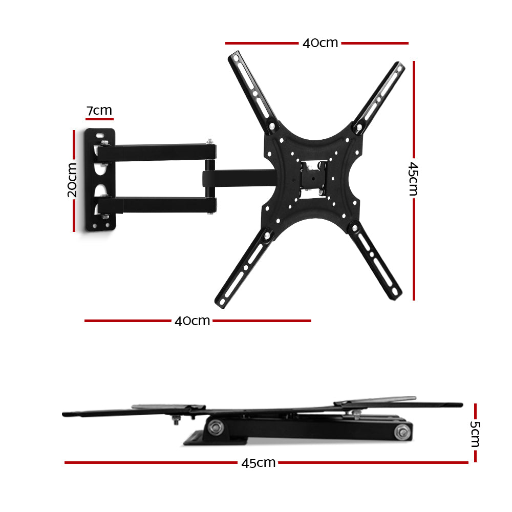 Marlook TV Wall Mount Bracket for 24"-50" LED LCD TVs Full Motion Strong Arms